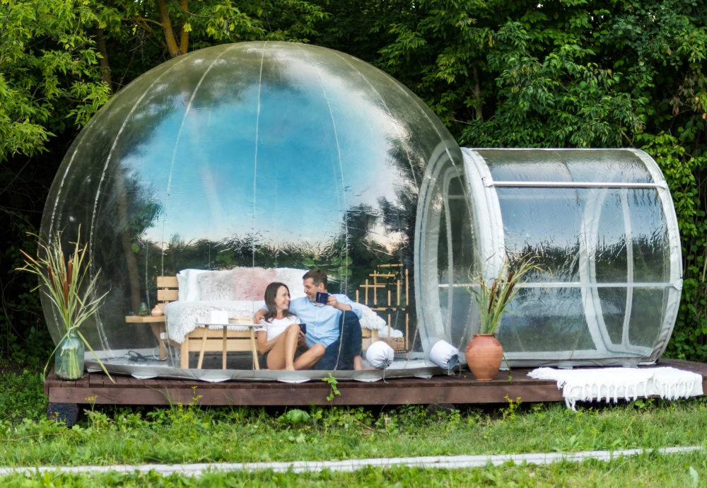 glamping bubble tent